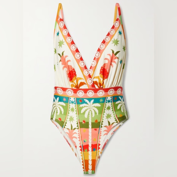 Farm Rio Rainbow Sunset One Piece Swimsuit - Picture 7 of 7